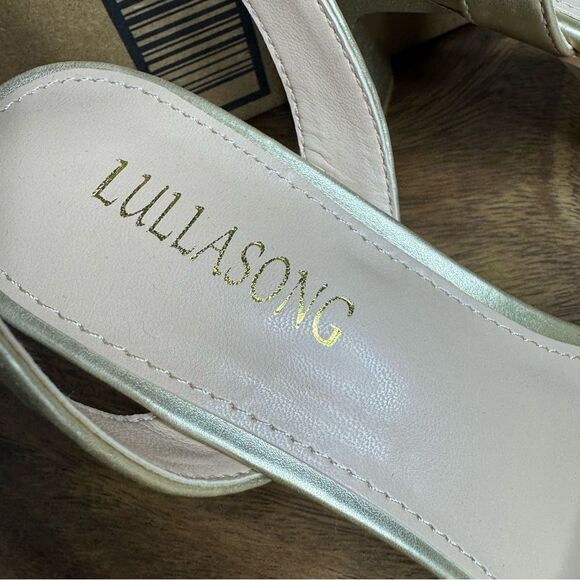 LULLASONG Ankle Strappy Heeled Sandals, Size 7 - Picture 9 of 13